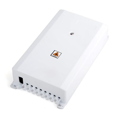 Caja de interior (CDP) | 2+8 puertos – 16 fusiones_ IP55 FAT-8T + Adaptador tapón antipolvo con bisagra (hembra – hembra) SC/APC