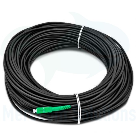 Acometida exterior 1 fibra G657A2 doble capa (1ª capa Aramida- 2ª capa DuPont™ Kevlar®) con conector SC/APC (Negro)