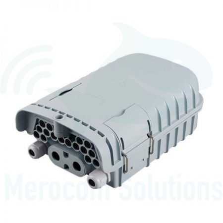Kit Caja de exterior (CTO) | 4+16 puertos – 16 fusiones_IP65 FTB16I + Splitter Óptico Cassette-Box PLC 1:8 conector SC/APC