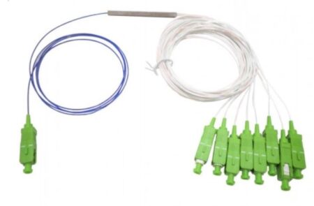 Splitter Óptico PLC 1:8 conector SC/APC, 1 metro