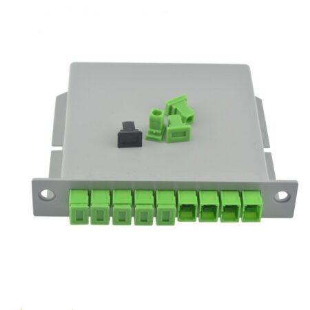 Splitter Óptico Cassette-Box PLC 1:8 conector SC/APC