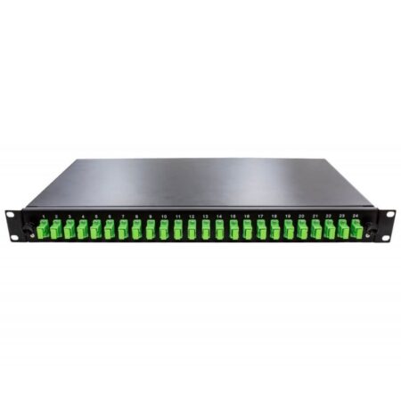 Repartidor Óptico Modular (ROM) 1U | 24 puertos SC/SX | 24 Fusiones + 24 Adaptadores
