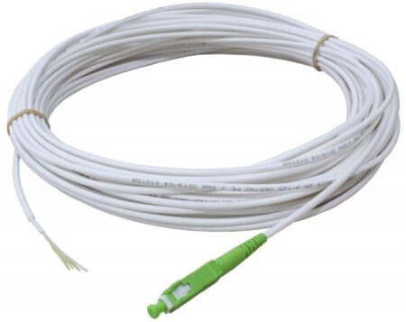 Acometida exterior 1 fibra G657A2 con DuPont™ Kevlar® con conector SC/APC 3,5mm | Blanco