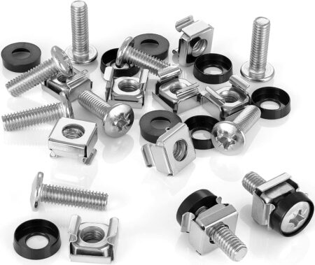 Tornillería para Rack |Tornillo M6-tuerca-arandela | 20mm ( 20 uds.)