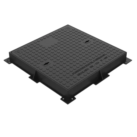 Tapa y marco de fundición 70*70 | para arqueta 60*60 (int) D-400