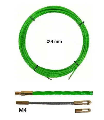 Guía pasacables de Poliéster Trenzado Monofilamento 12m – ø 4mm (sin carro)