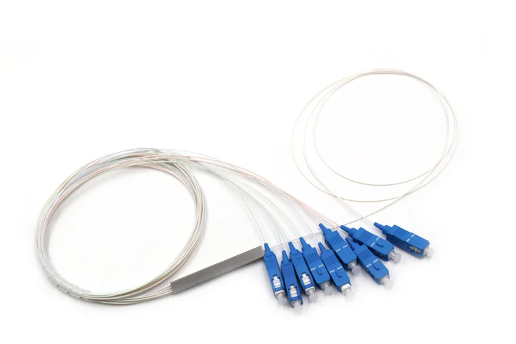 Splitter Óptico PLC 1:8 conector SC/UPC