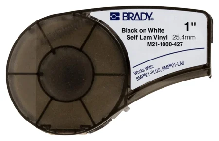 Cartucho de Cinta laminada | Texto negro sobre fondo blanco | 4,27m*25,4mm_Brady | M21-1000-427
