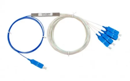 Splitter Óptico PLC 1:4 conector SC/UPC