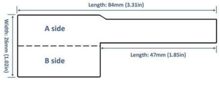 Etiqueta identificativa modelo banderola para latiguillos | 600uds 20 hojas con 30 etiquetas | Blanco