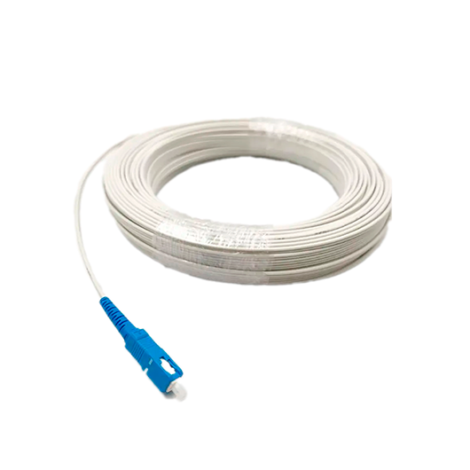Acometida interior 1 fibra G657A2 con DuPont™ Kevlar® con conector SC/UPC ø 3mm - Blanco